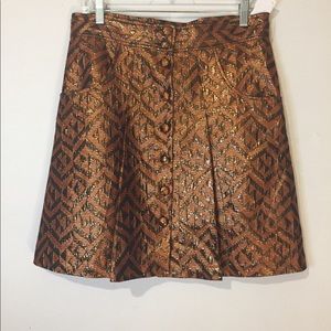TIBI metallic skirt